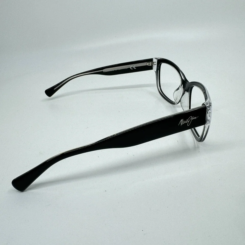 Maui Jim Sunglasses Frames MJ768-02K PLUMERIA‎ 55/17-135 Black Full Rim H11045